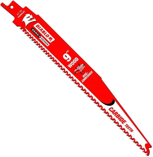 Freud DS0906CW Diablo 9-Inch 6-TPI Carbide-Tipped Reciprocating Saw Blade