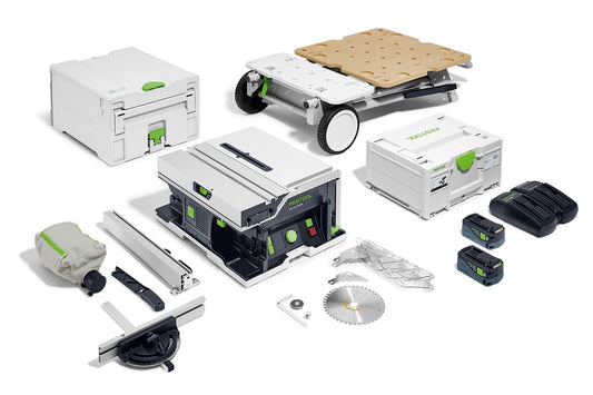Festool Cordless Table Saw CSC SYS 50 EBI-Plus Set