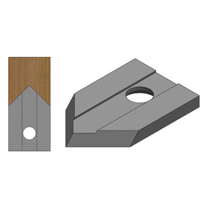 Corob #24, 90-Degree Flute - Molding Knives, Set 3