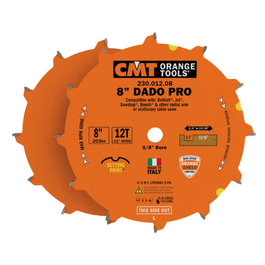 CMT - 8" Dado Pro Set 230.012.08