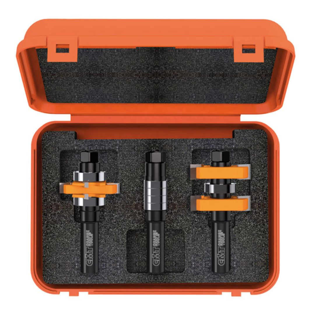 CMT - Adjustable tongue & groove bit sets for mission style cabinet doors 800.625.11