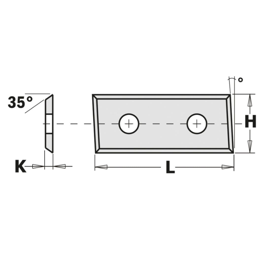 CMT - HWM Indexable knives - 4 cutting edges - 35° 790.283.12