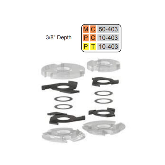 Freeborn MC-50-403 Split Groover Set