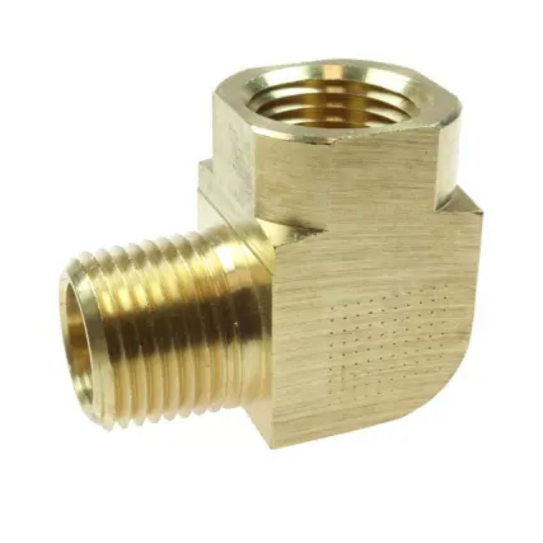 Coilhose Pneumatics 90° Street Elbow, 1/4" MPT x 1/4" FPT LE0404