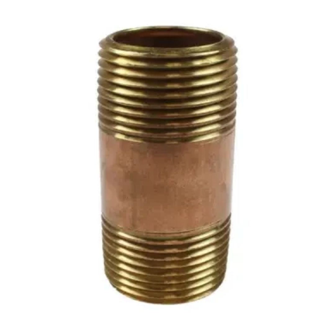 Coilhose Pneumatics Brass Long Nipple, 3/4" MPT x 2" NL1202