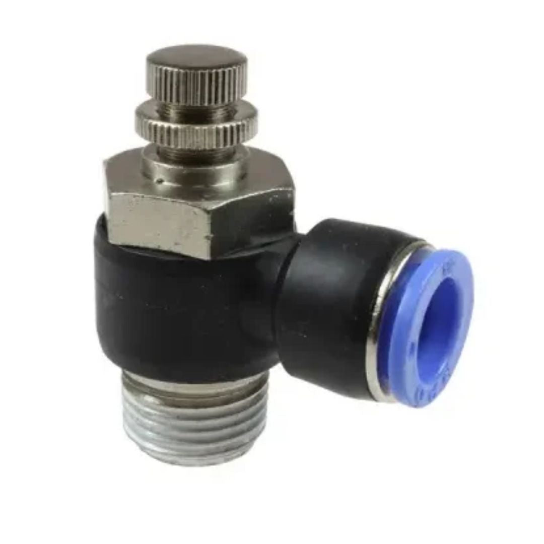 Coilhose Pneumatics Econolock Speed Control Elbow, 1/4" OD x 1/8" SC690402