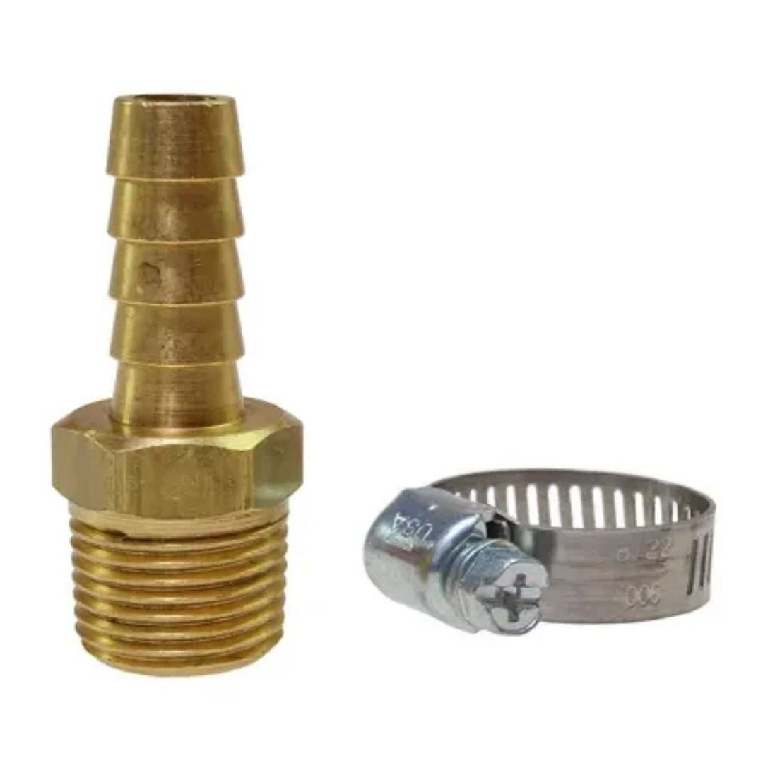 Coilhose Pneumatics Hose Repair Kit, 3/8" ID x 3/8" MPT Barb RK04