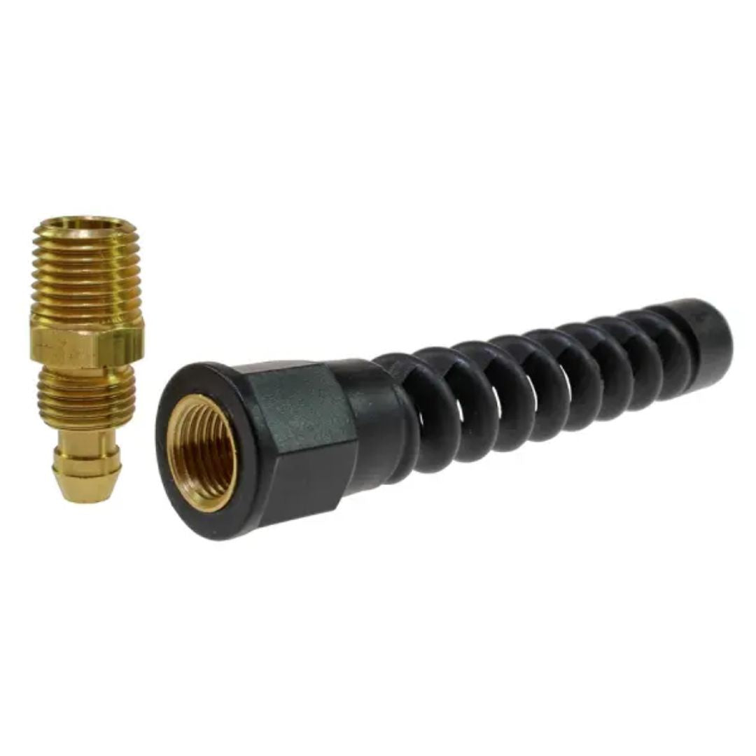 Coilhose Pneumatics Reusable Strain Relief Rigid, 1/4" ID x 1/4" MPT PRM0404SR