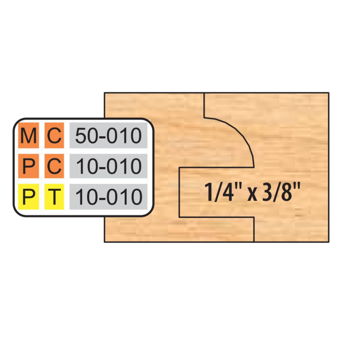 Freeborn MC-50-010 6pc Cabinet Door Mini-Pro Line Shaper Set