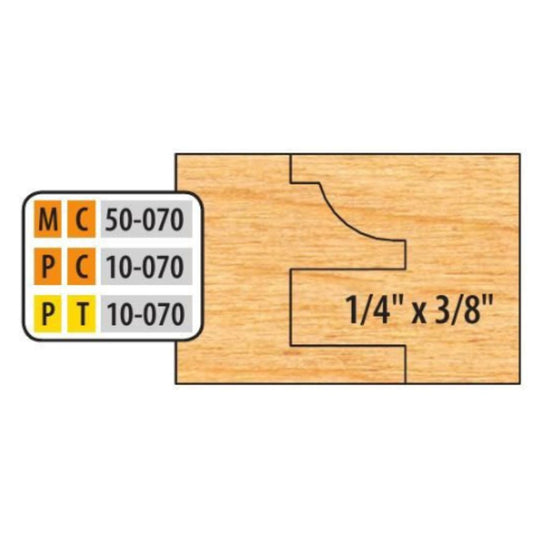 Freeborn MC-50-070 6pc Cabinet Door Cove Cope and Pattern Set