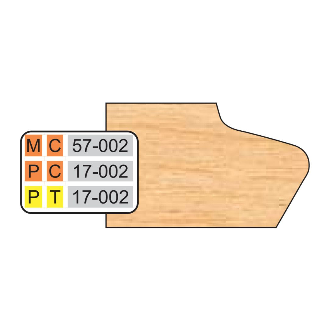 Freeborn PC-17-002 Door Edge Detail Pro-Line Shaper Cutter