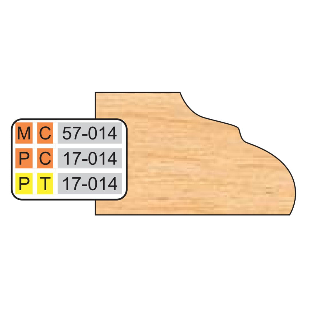 Freeborn PC-17-014 Door Edge Detail Pro-Line Shaper Cutter