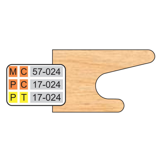 Freeborn PC-17-024 Door Edge Detail Pro-Line Shaper Cutter