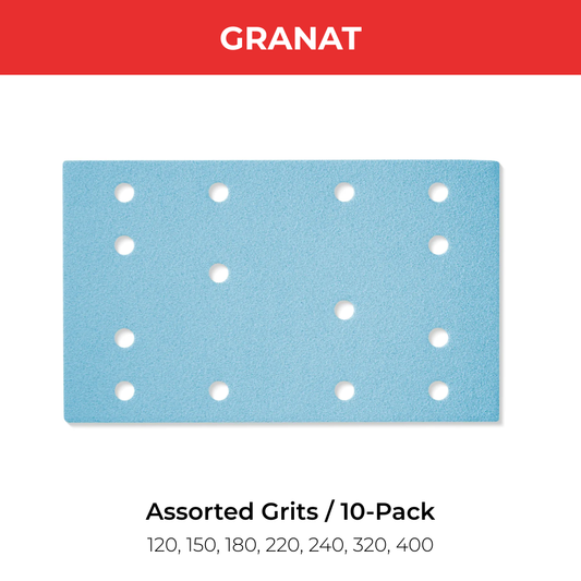 Festool 10-Pack Granat Sanding Abrasives for Rectangular 80x133 Sanders
