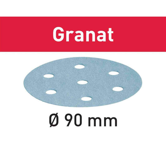 Festool 497370 P220-Grit Granat Sandpaper for RO90, 100ct