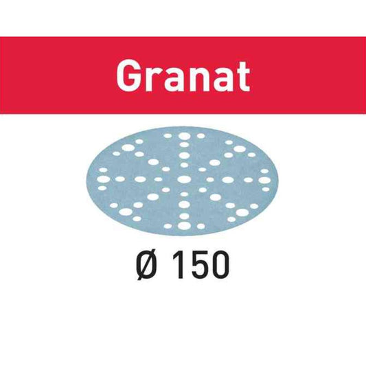 P60-Grit Granat Sandpaper for 150mm Sanders, 10ct