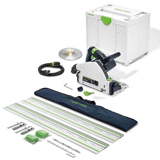 TS 55 Plunge Cut Track Saw with 55" Guide Rail Set