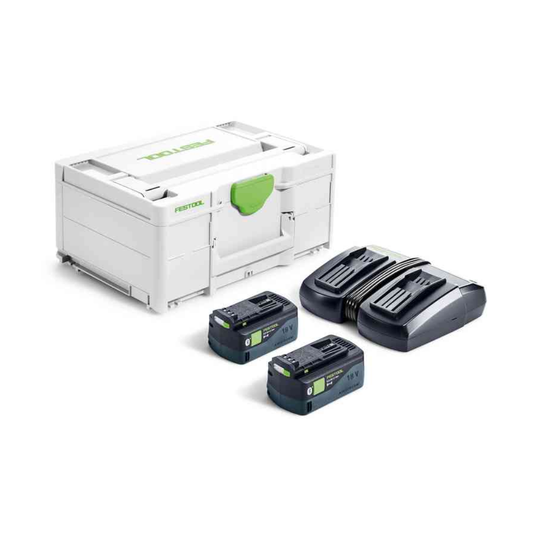 Festool 577079 Dual 18V 5.0 Battery/Charger Energy Set