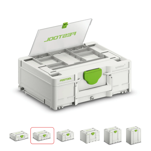 Festool 577346 Empty Systainer with Drill Bit Lid Storage, SYS3 M137 ...