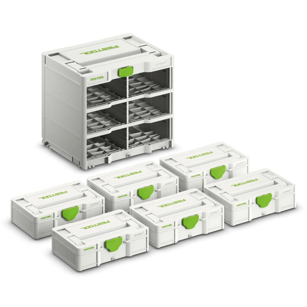 Festool 577816 Systainer Rack with Mini Systainers
