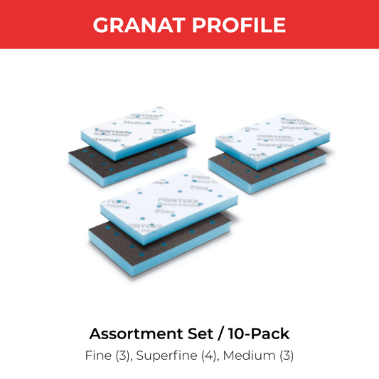Festool 578803 Assorted 10-Pack Granat PROfile Sanding Discs for 80x133 Rectangular Sanders