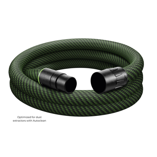 Festool 204923 1-1/16in Anti-Static Suction Hose for Autoclean Dust Extractors, 11.5ft