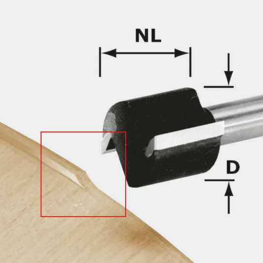 Festool 491666 Two Flute Edge Trimming Bit for OF & MFK Routers