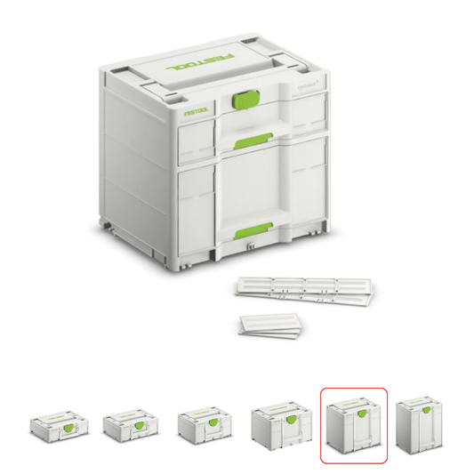 Festool 577770 2-Drawer Sortainer Tool Organizer, SYS3 M337
