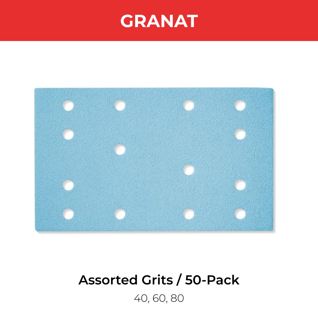 Festool 50-Pack Granat Sanding Abrasives for Rectangular 80x133 Sanders