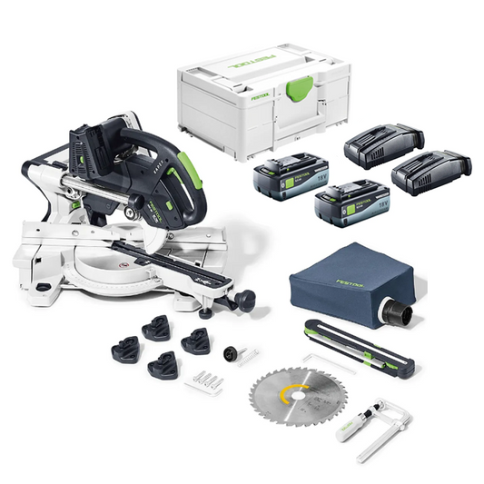 Festool KSC 60 Plus KAPEX Cordless Sliding Compound Miter Saw with Energy Set