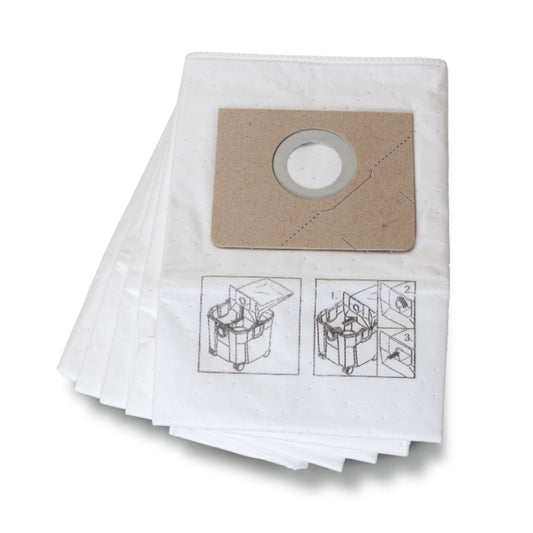 FEIN Fleece Filter Bag, 35L, 5 pk