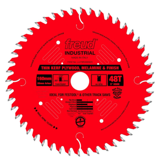Freud 160mm Thin Kerf Ultimate Plywood & Melamine Blade LU79R006M20