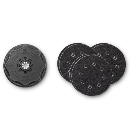 60, 80, 180 Grit Sanding Pad Set 4-17/32"