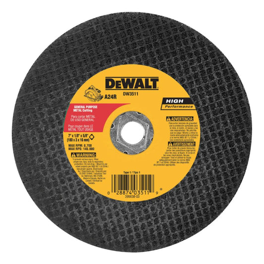 HP 7" x 1/8" x 5/8" Diamond Drive Aluminum Oxide Cutting Wheel for Metal
