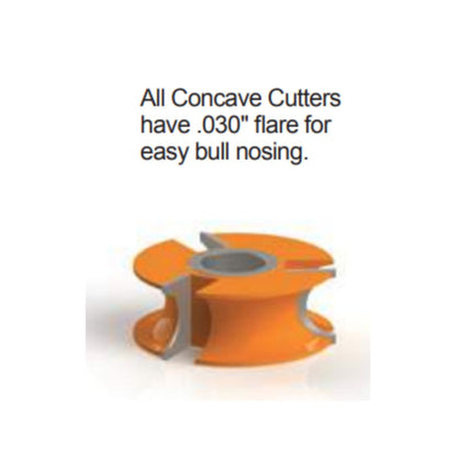 Freeborn MC-64-008 1" Half Round Concave Shaper Cutters
