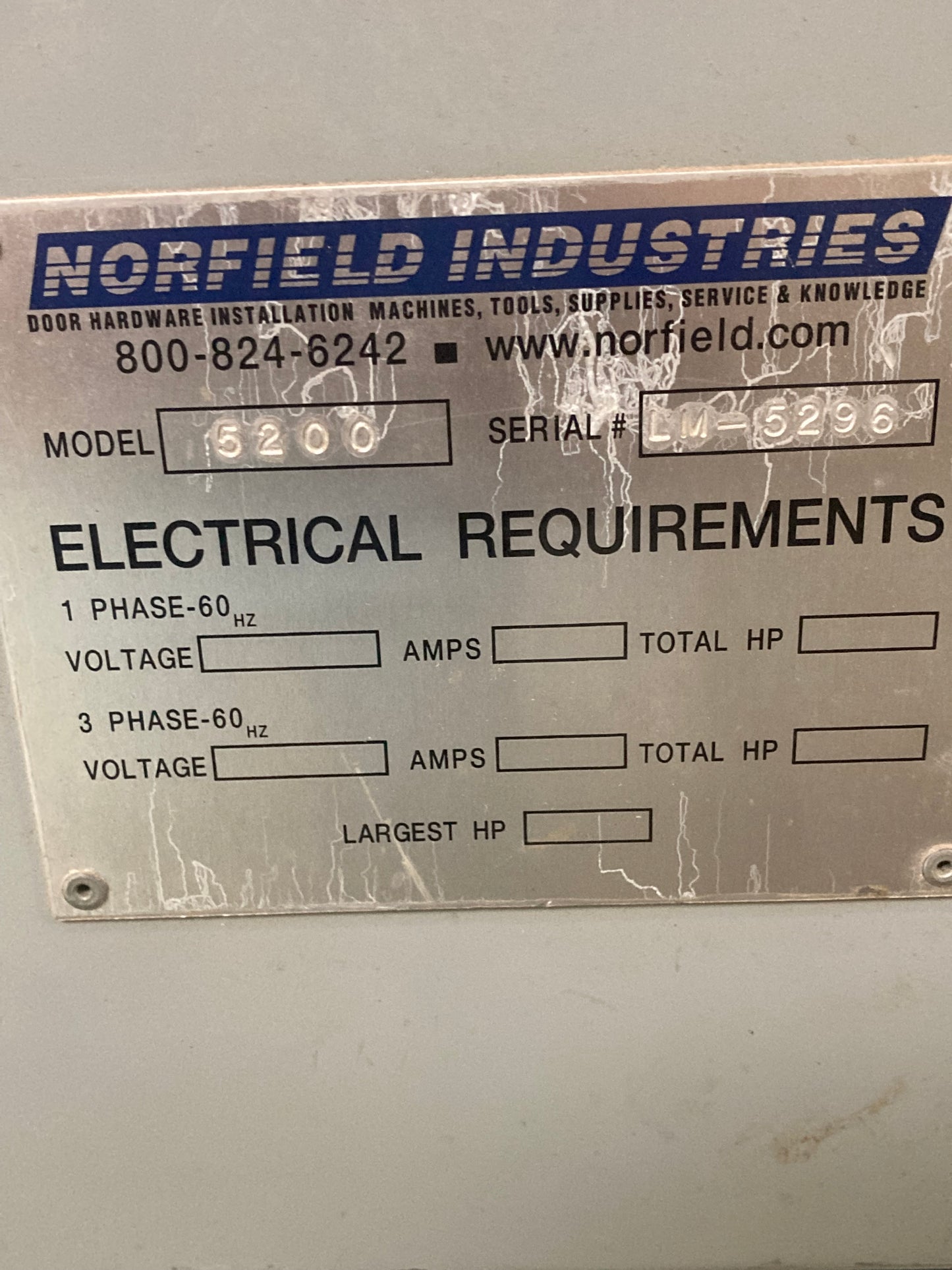 Norfield 5000 5100 5200 Door Line