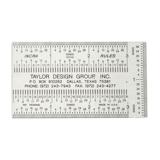 INCRA Precision Pocket Rule - 3"x2"