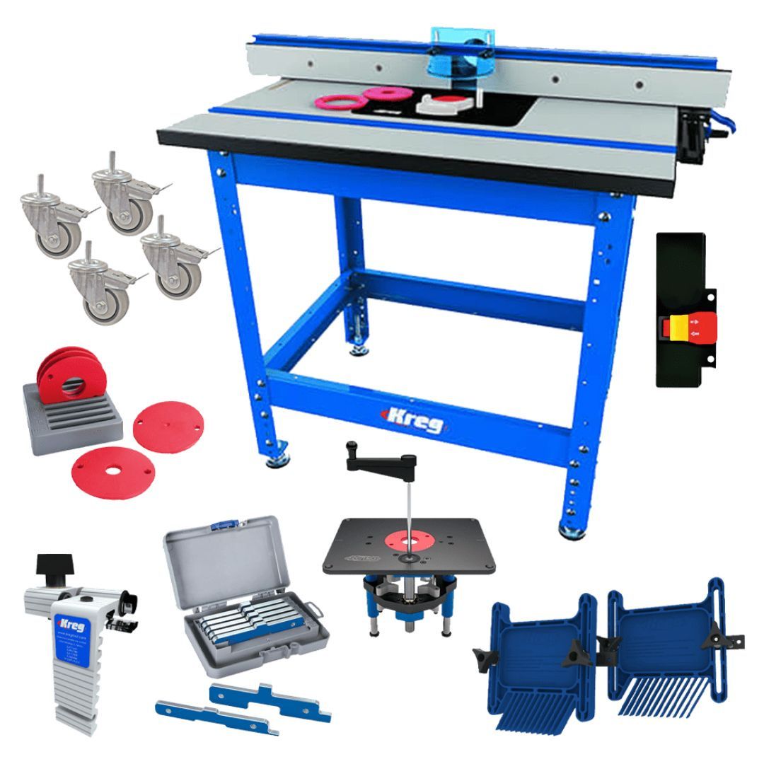 Kreg KL4 Deluxe Pro Router Table Package - Router Lift