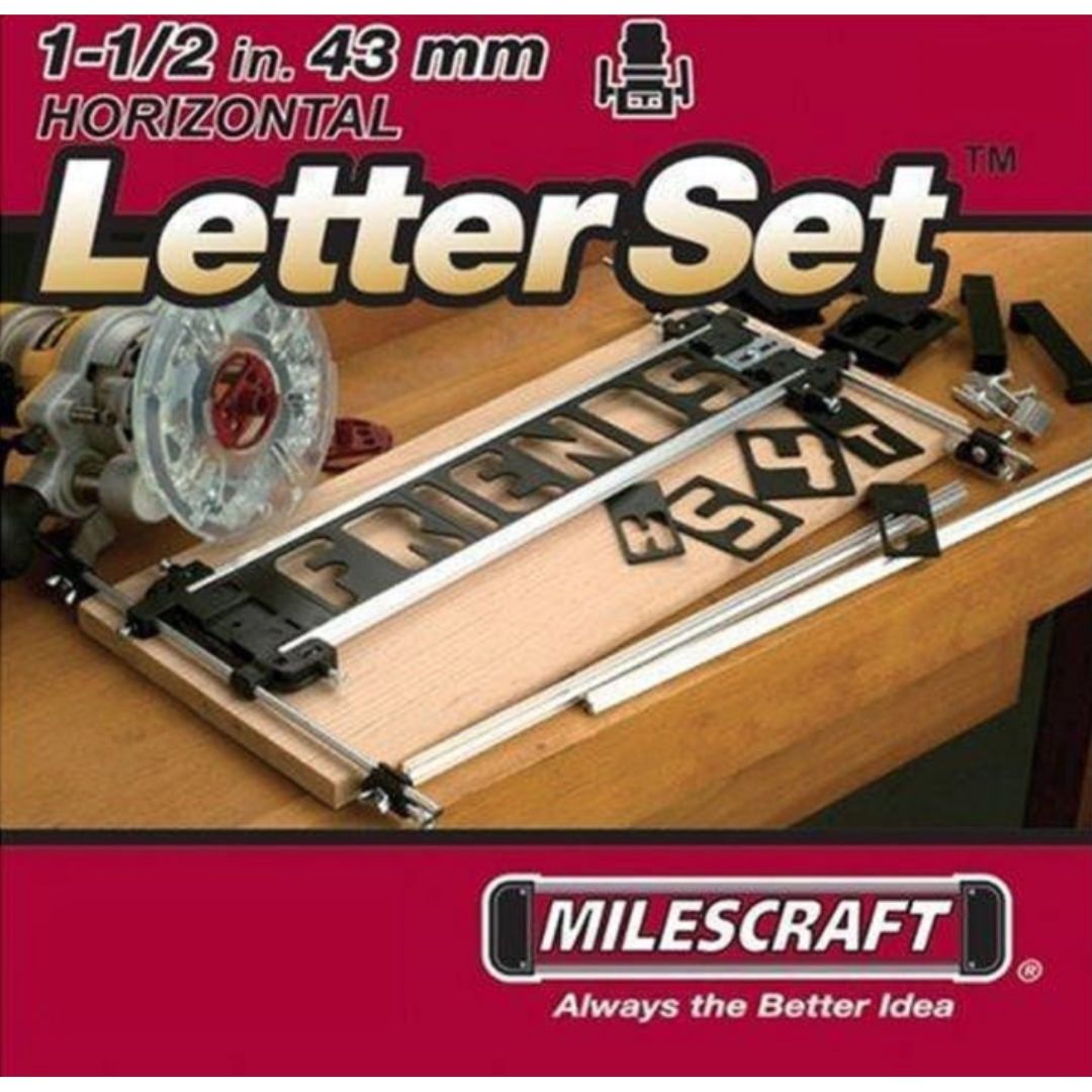 Milescraft 1.5" Horizontal Character Template Set