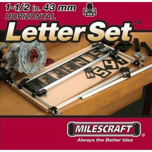 Milescraft 1.5" Horizontal Character Template Set