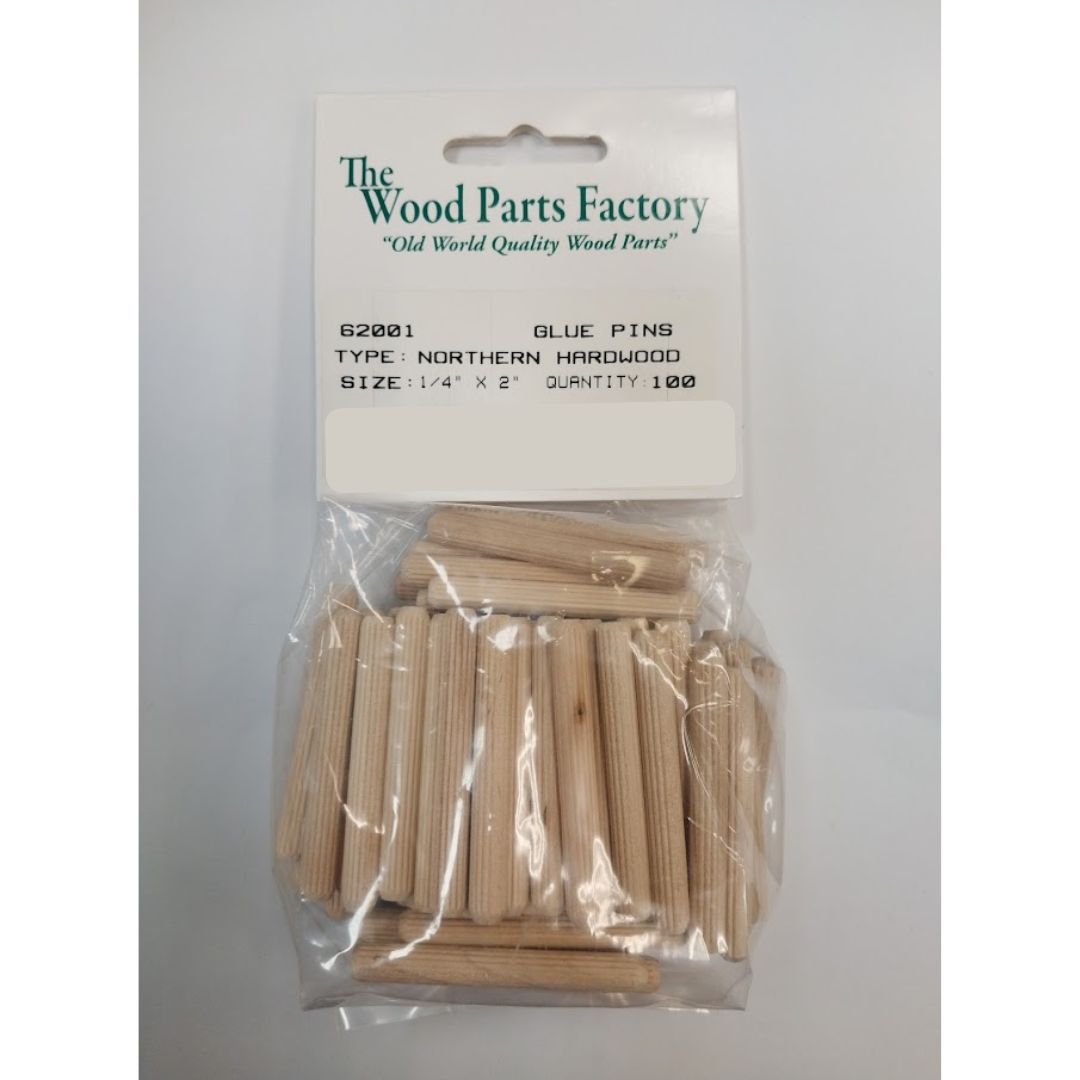 1/4" x 2" Fluted Dowel 100 pc
