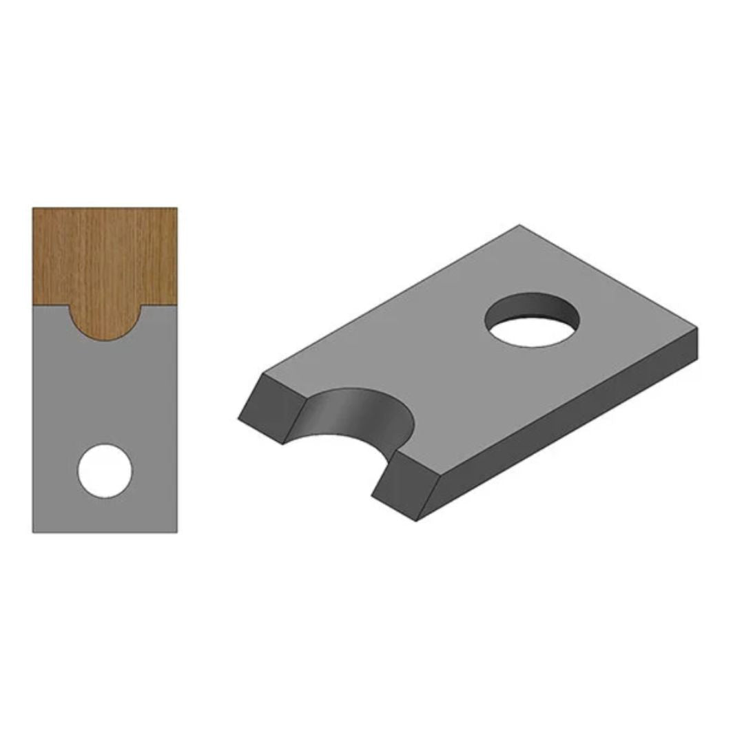 Corob #35, 1/2" Nosing - Molding Knives, Set 3