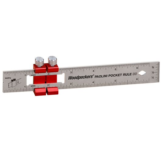 Woodpeckers 6" Paolini Pocket Rule