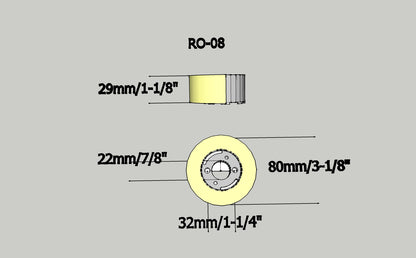 Power Feeder Wheels for Grizzly G4176