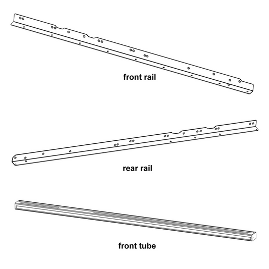 52" Rails Only for Pro Cab Saw