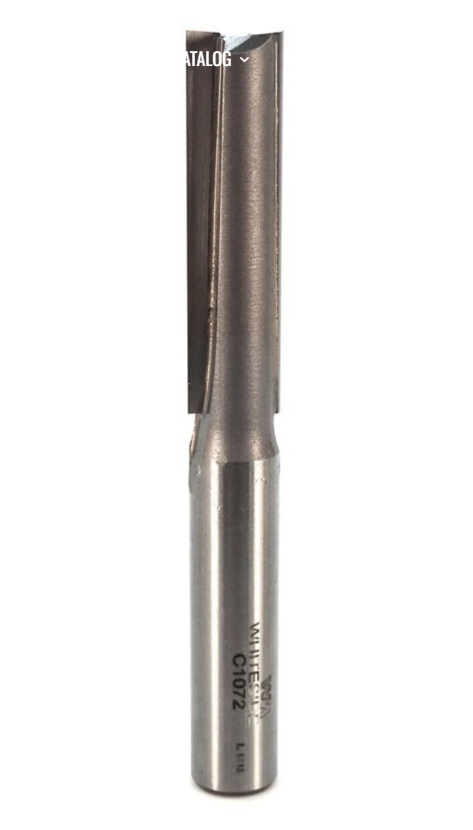 1/2" x 4-1/8" Straight 2 Flute