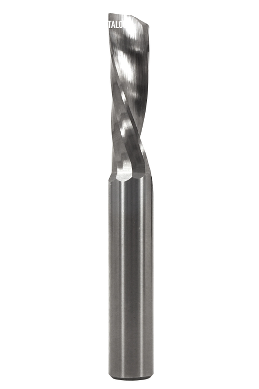 0-Flute Plastic/Alum. Spiral 3/