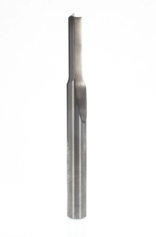 1/4"x3/4" 0-Flute Straight Bit