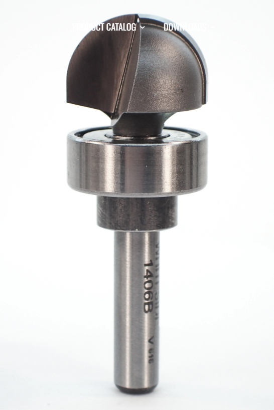 3/4" Round nose w/ Bearing Gui