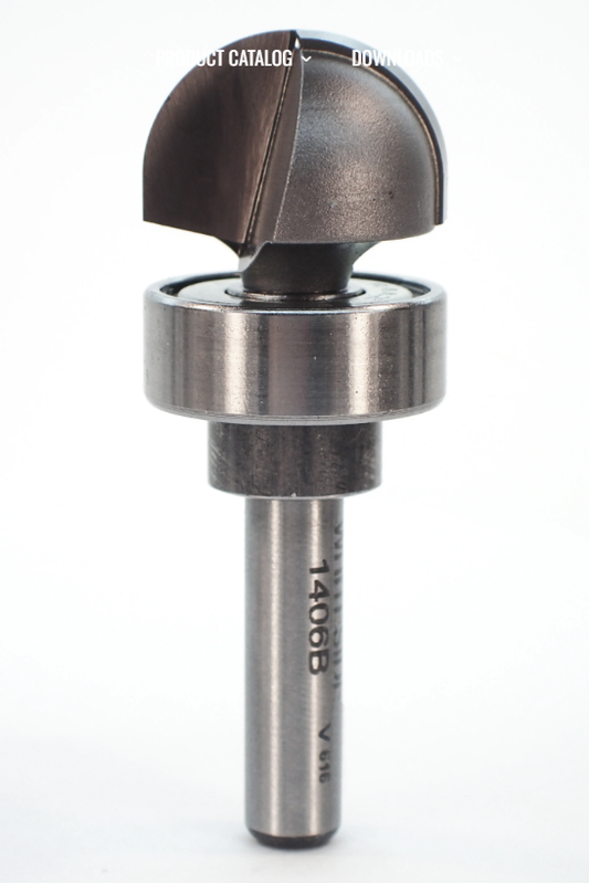 3/4" Round nose w/ Bearing Gui